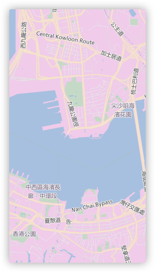 浪漫粉个性化地图