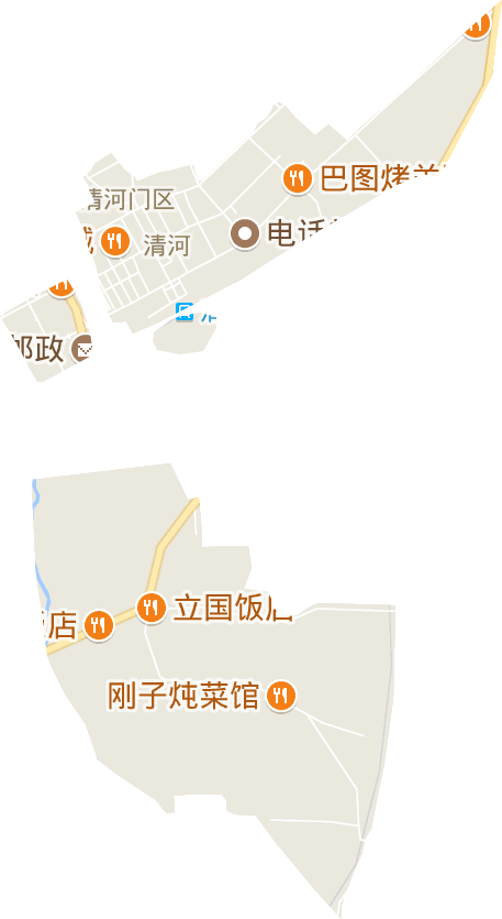 清河街道电子地图