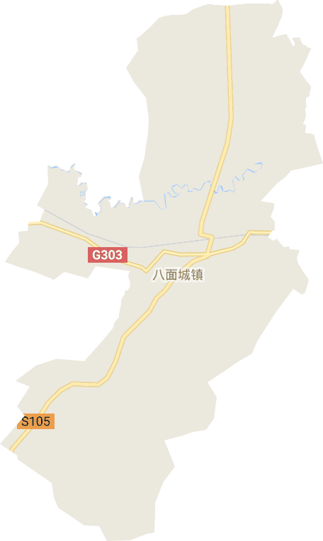八面城镇电子地图