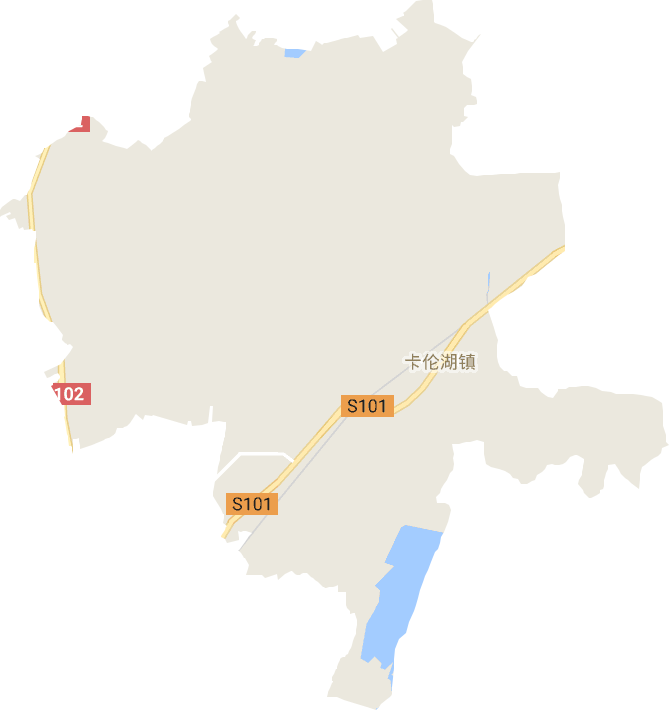 卡伦湖镇电子地图