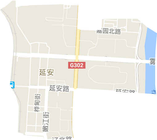 延安街道电子地图