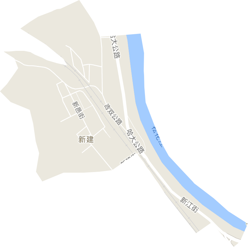 新建街道电子地图