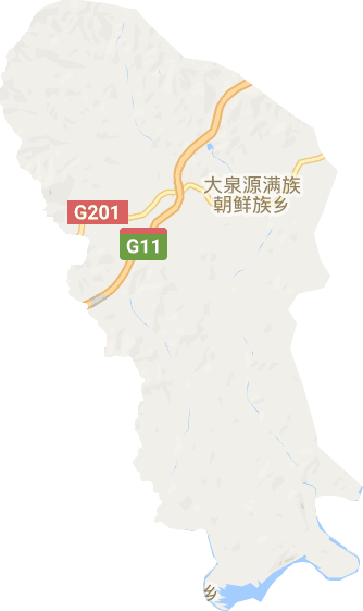 大泉源满族朝鲜族乡电子地图