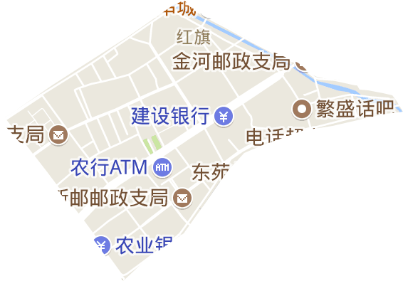 红旗街道电子地图