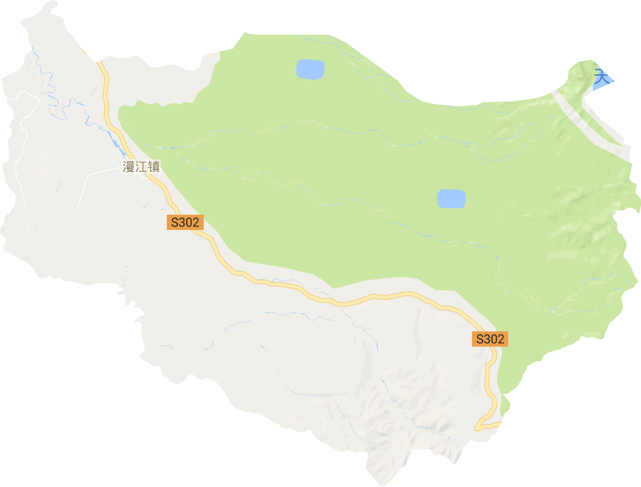 漫江镇电子地图