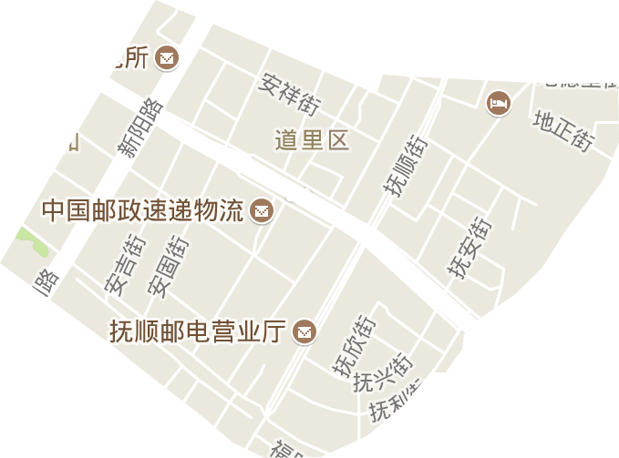 抚顺街道电子地图