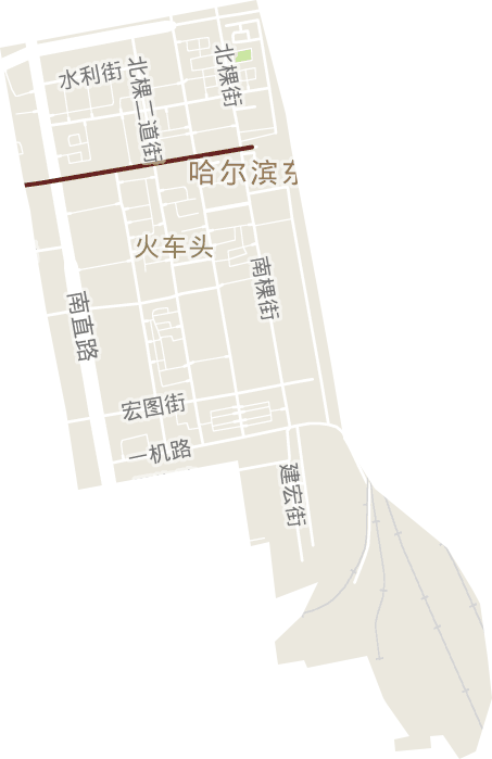 火车头街道电子地图