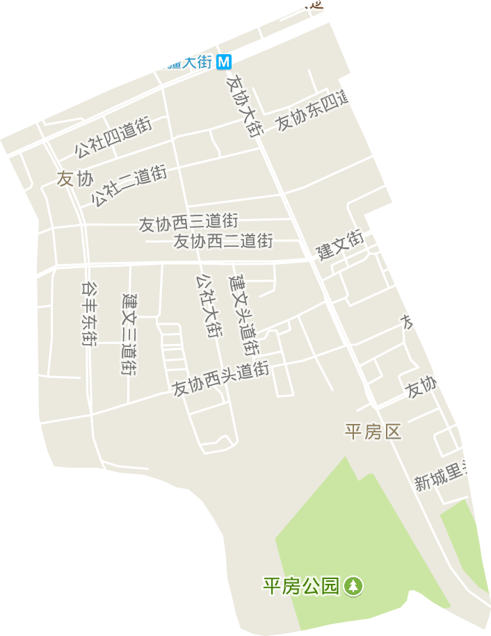 友协街道电子地图