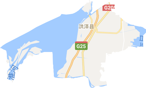 洪泽区电子地图