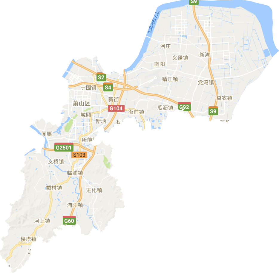 萧山区电子地图