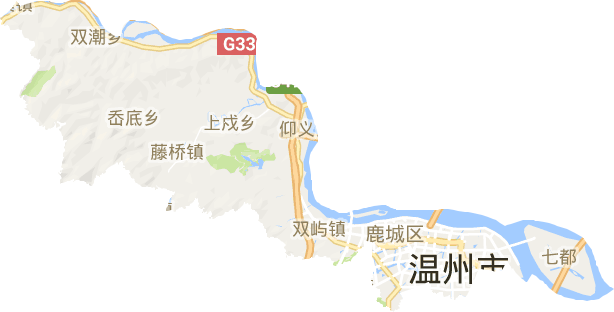 鹿城区电子地图