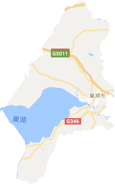 巢湖市电子地图