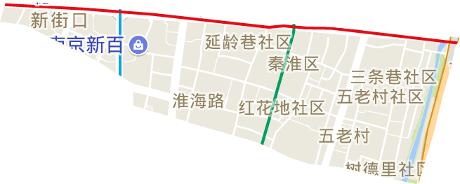 五老村街道电子地图