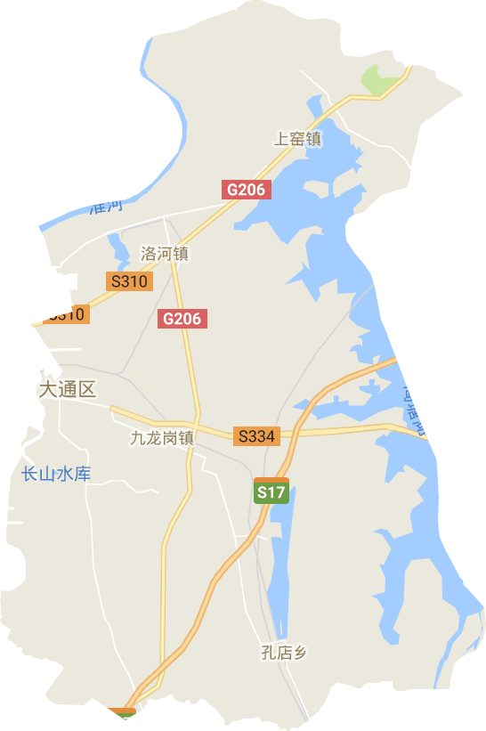 大通区电子地图
