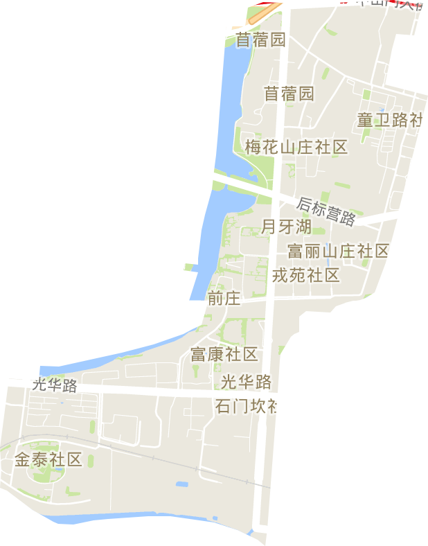 月牙湖街道电子地图
