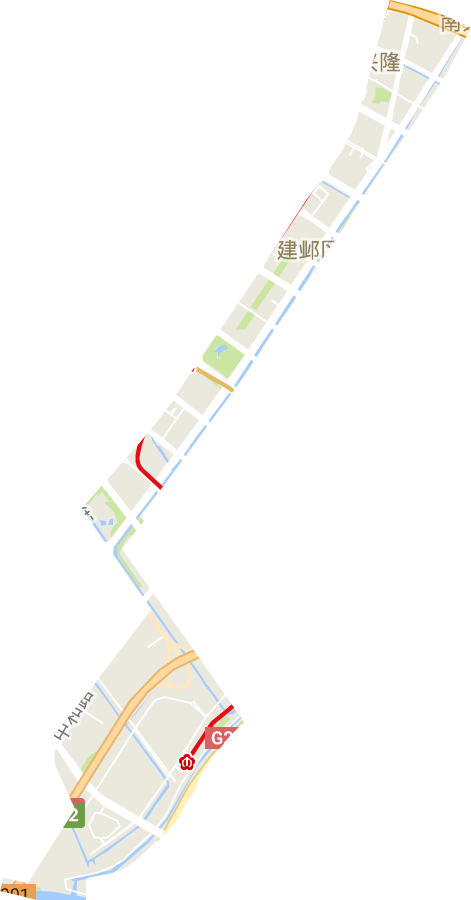 建邺区河西中央商务区电子地图