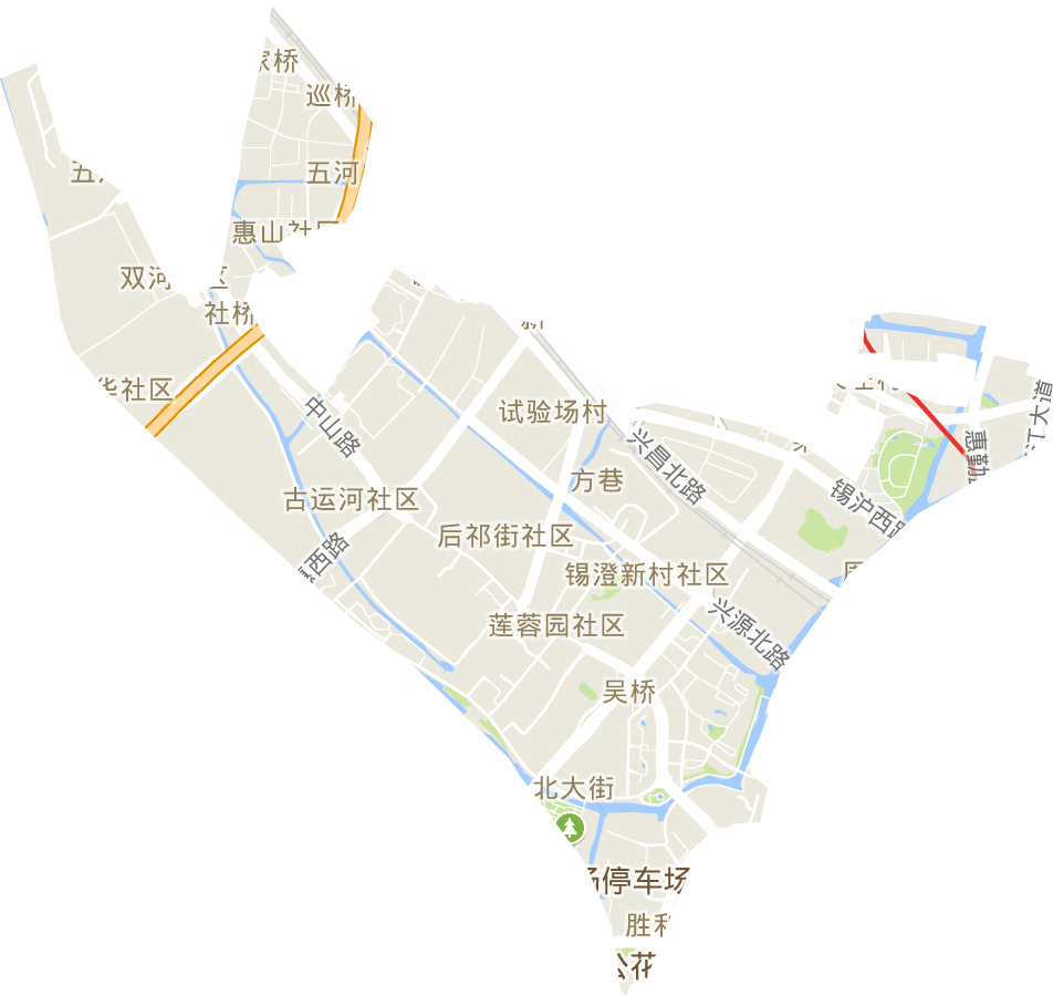 北大街街道电子地图
