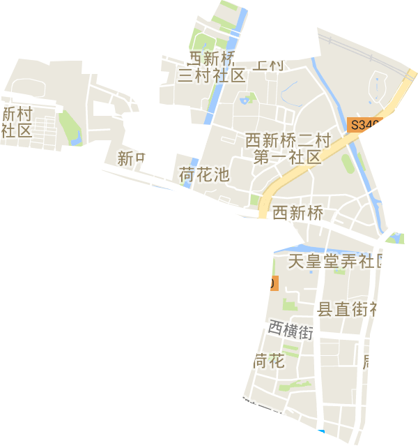 荷花池街道电子地图