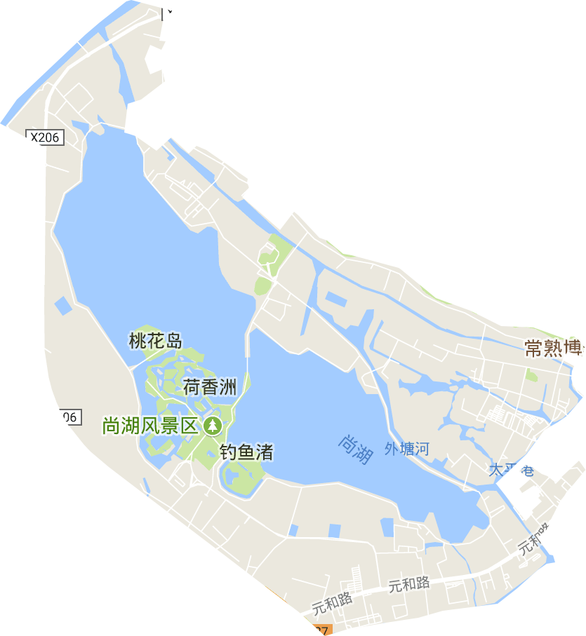 常熟虞山尚湖旅游度假区电子地图