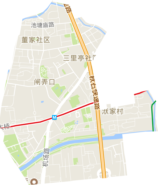 闸弄口街道电子地图