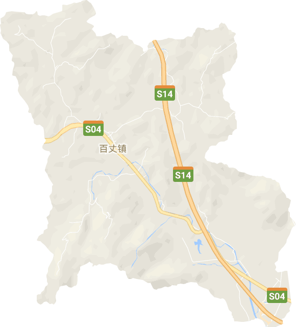 百丈镇电子地图