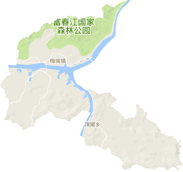 梅城镇电子地图