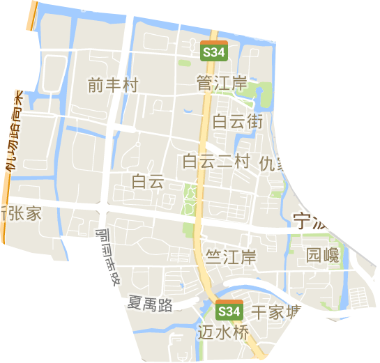 白云街道电子地图