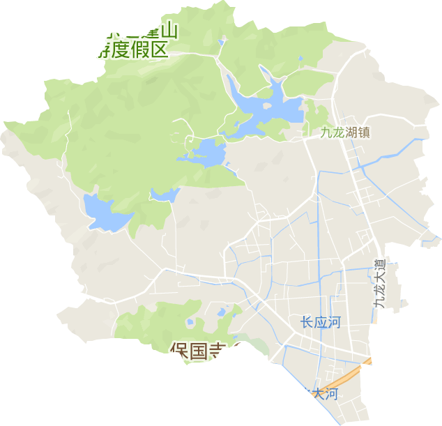 九龙湖镇电子地图
