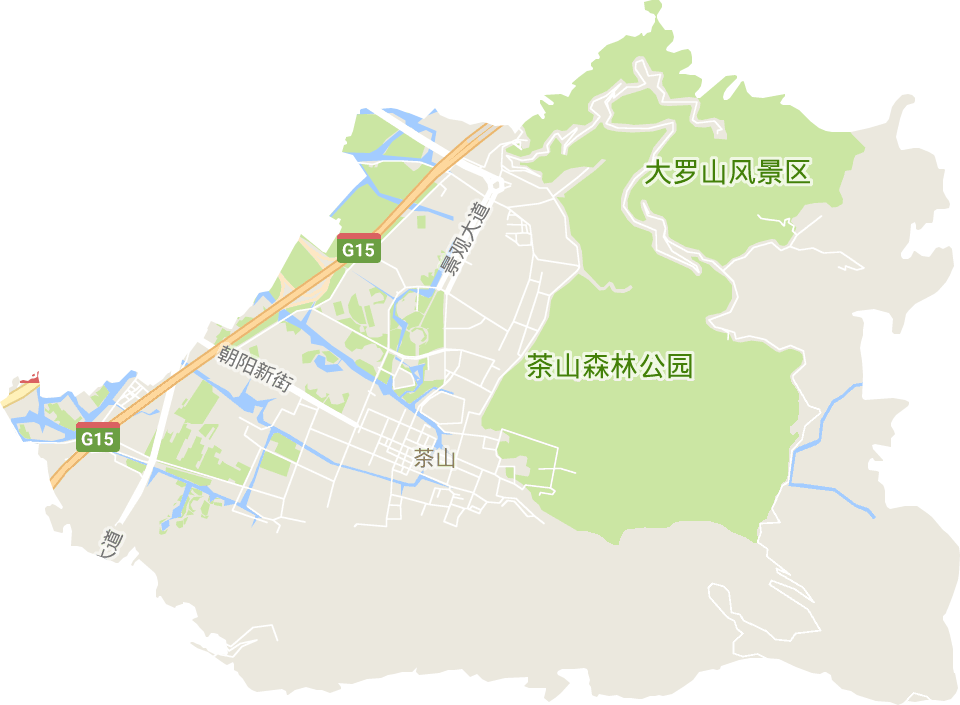 茶山街道电子地图