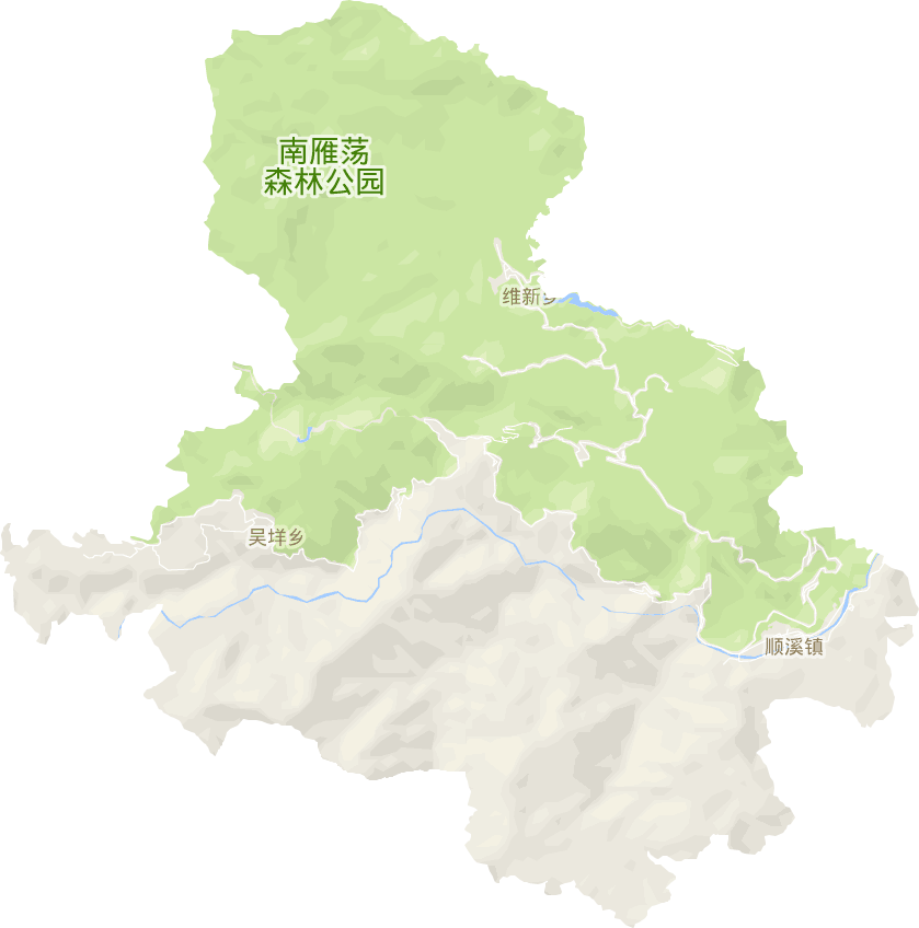顺溪镇电子地图