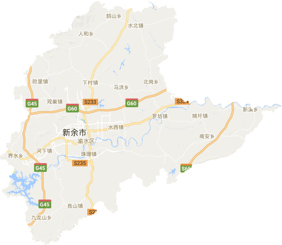 渝水区电子地图