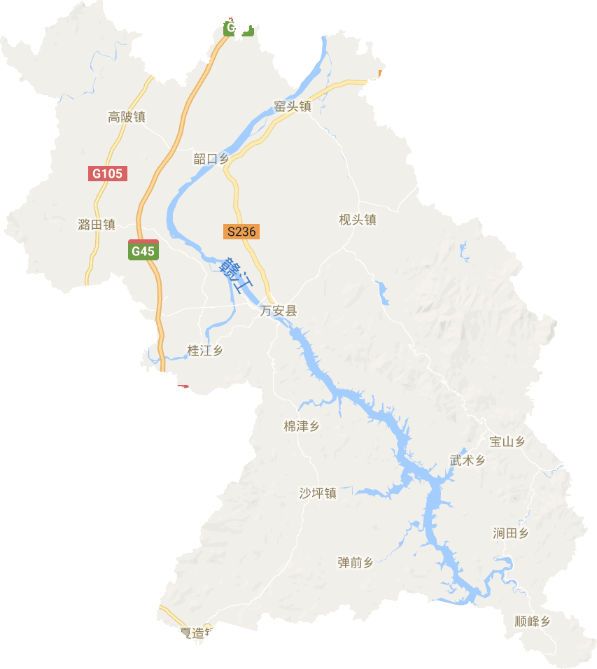 万安县电子地图