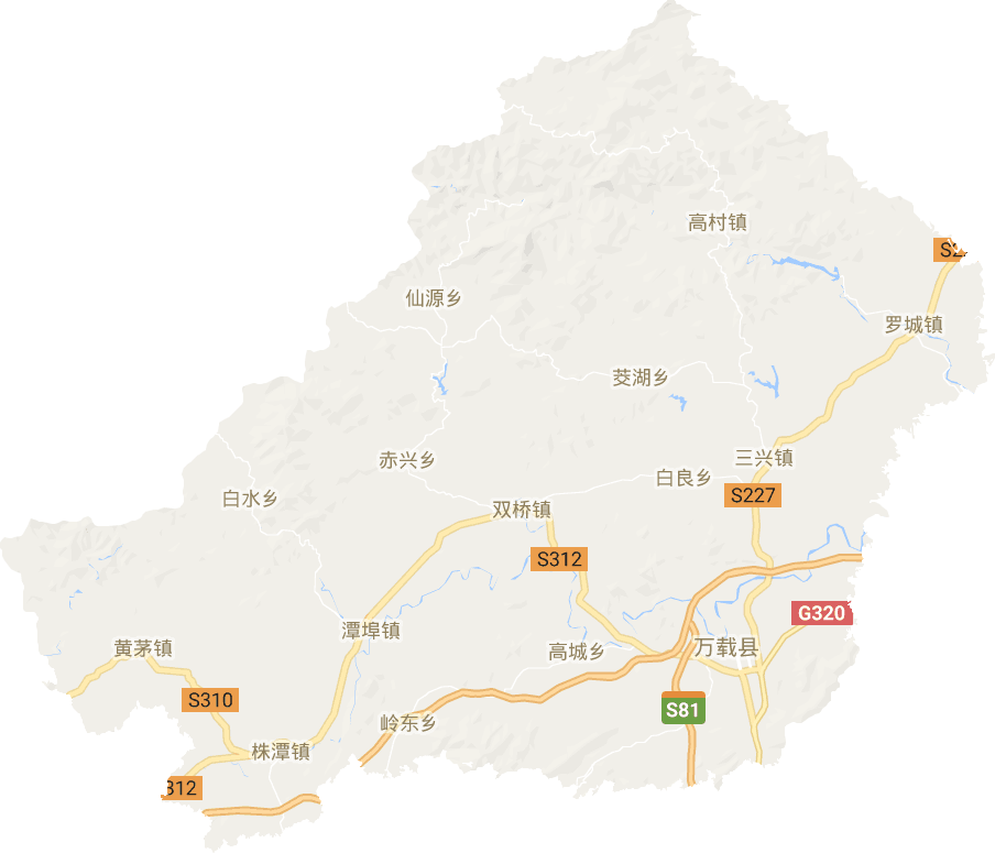 万载县电子地图