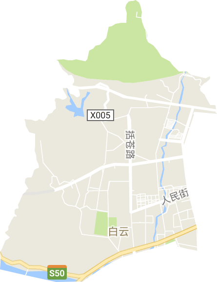 白云街道电子地图