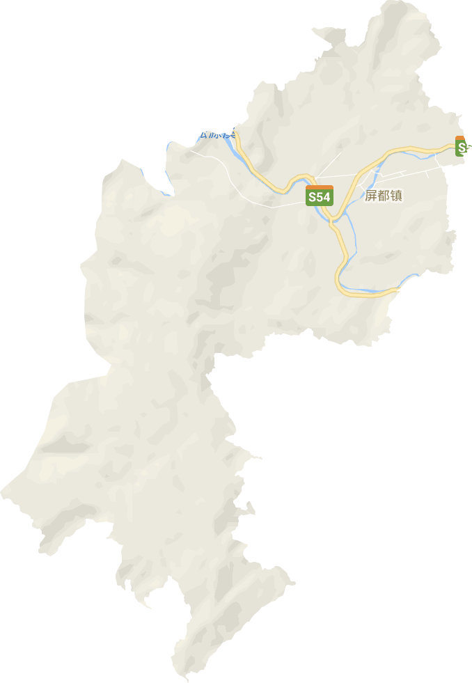 屏都街道电子地图