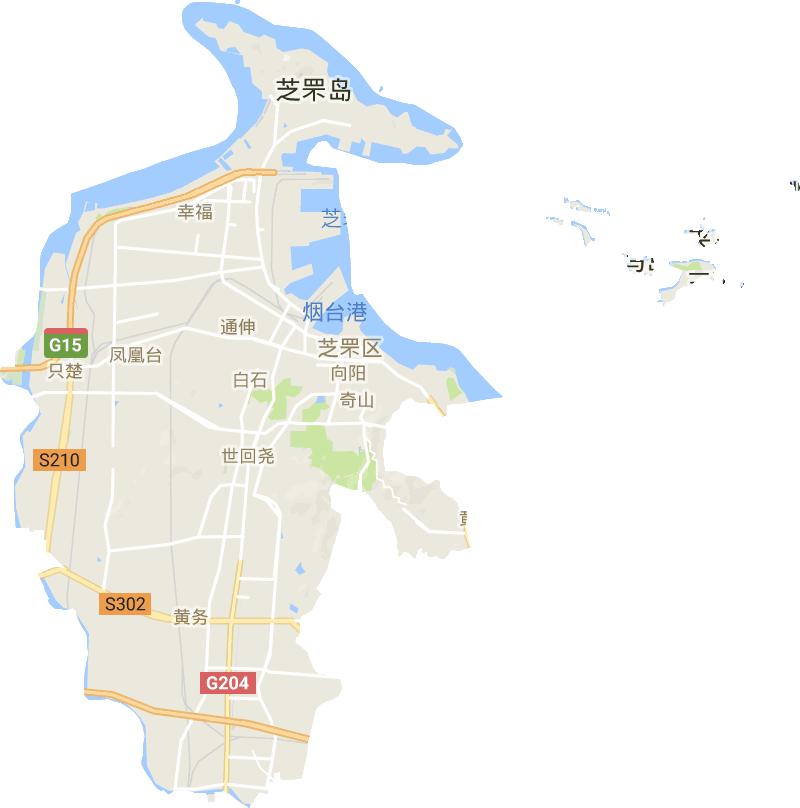 芝罘区电子地图