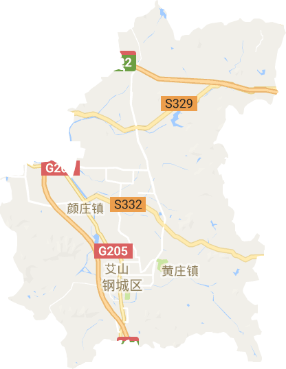 钢城区电子地图