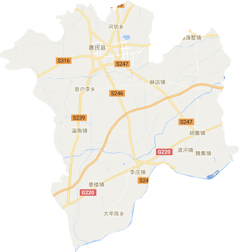 惠民县电子地图