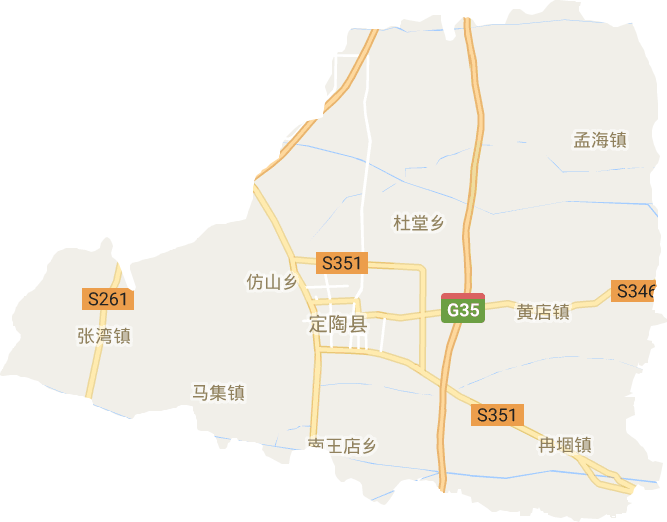 定陶区电子地图