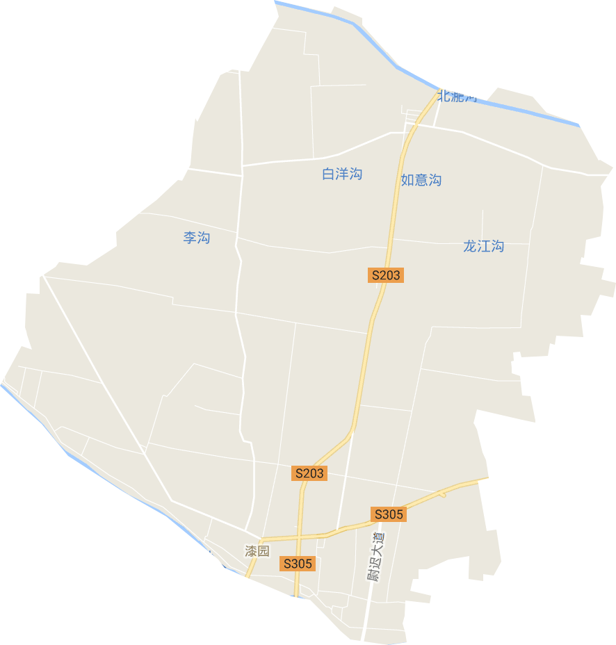 漆园办事处（镇级单位）电子地图