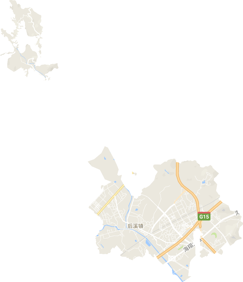 后溪镇电子地图