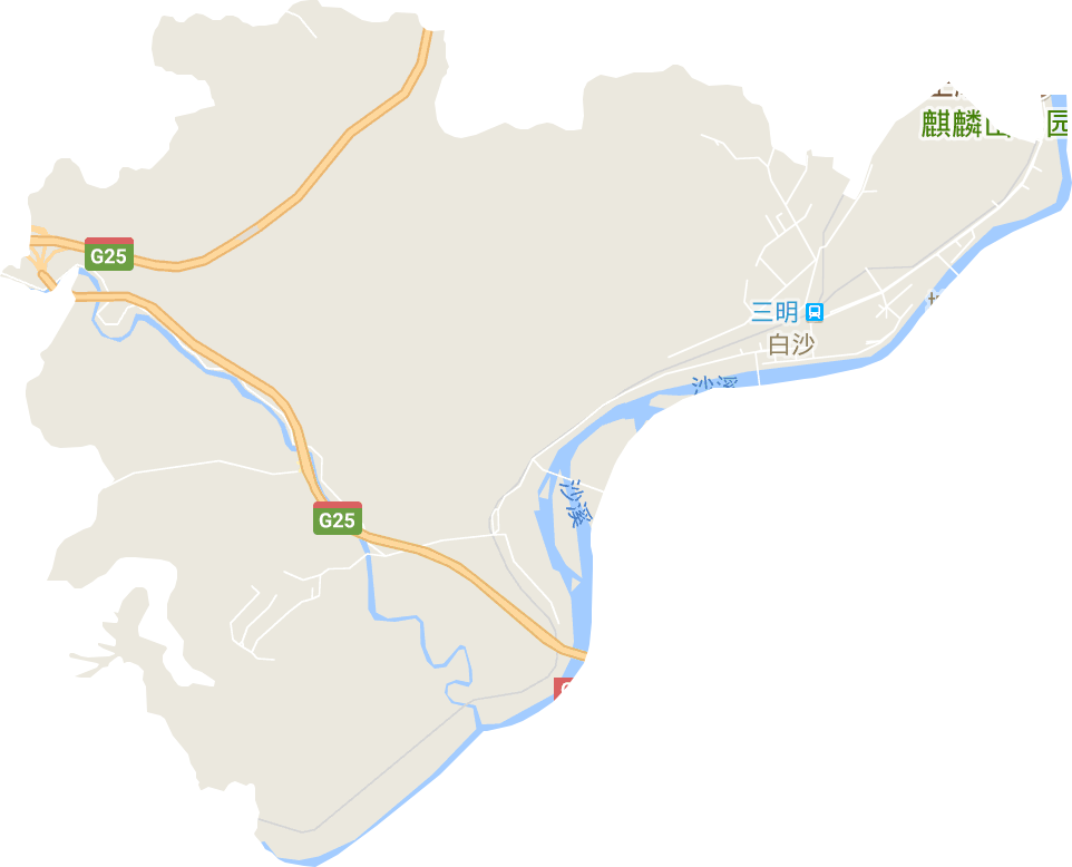 白沙街道电子地图