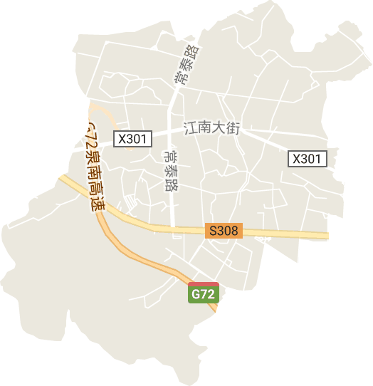 常泰街道电子地图