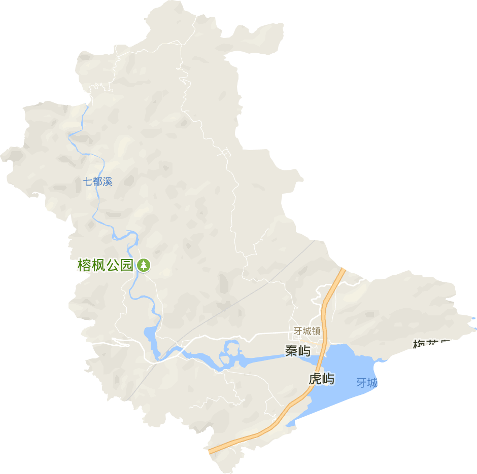 牙城镇电子地图