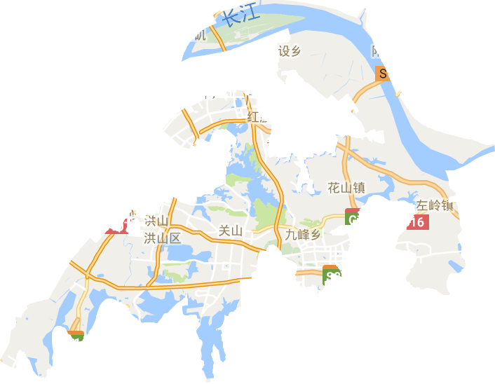 洪山区电子地图