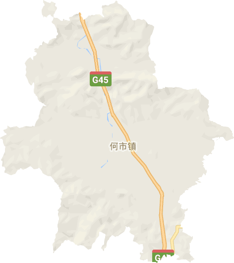 何市镇电子地图