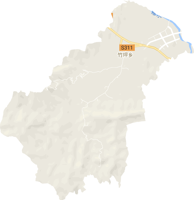 竹坪乡电子地图