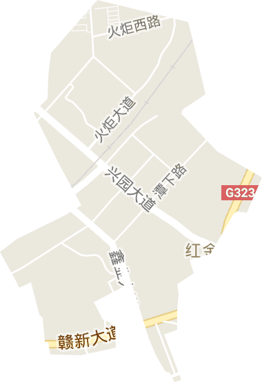 江西赣县经济开发区电子地图
