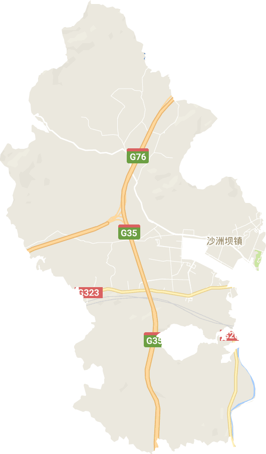 沙洲坝镇电子地图