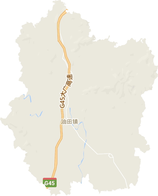 油田镇电子地图